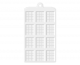 Silikonski kalup 12 BARS čokoladice 19x11cm, H:2,8; 3,7cm