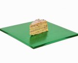 Kuchenplatte quadratisch grün, Stärke 10mm 40x40