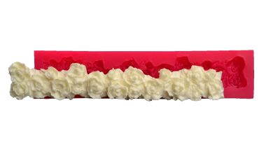 Silikonski kalup ružine bordure1 15x3cm